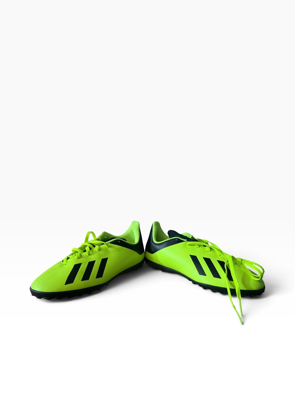 adidas Neon Green and Black Men's Soccer Shoes